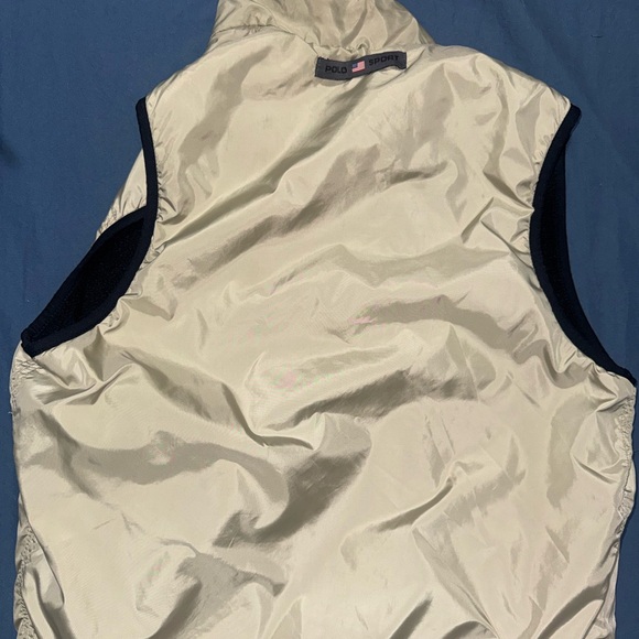 VINTAGE Polo by Ralph Lauren Men's Beige Vest - Picture 3 of 4